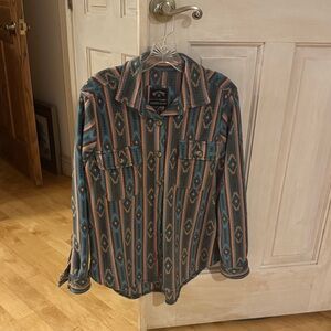 Billabong Multicolor Patterned Button Down Shirt